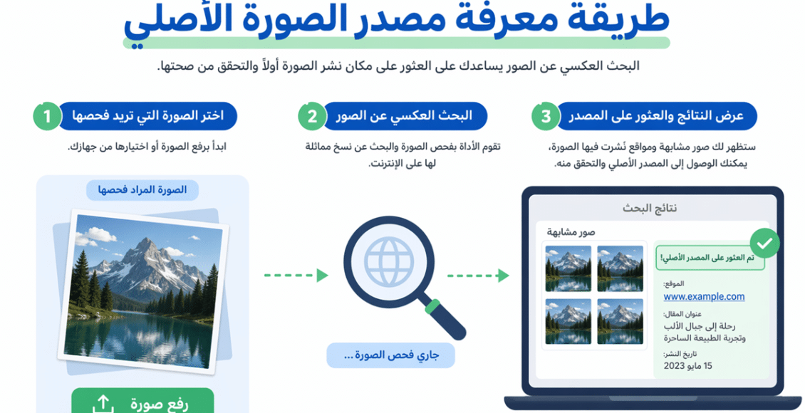 طريقة معرفة مصدر الصورة الأصلي