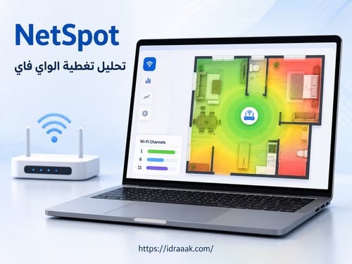 صورة برنامج NetSpot لتحليل تغطية الواي فاي واكتشاف المناطق الضعيفة ضمن خيارات برنامج تقوية الواي فاي للكمبيوتر.