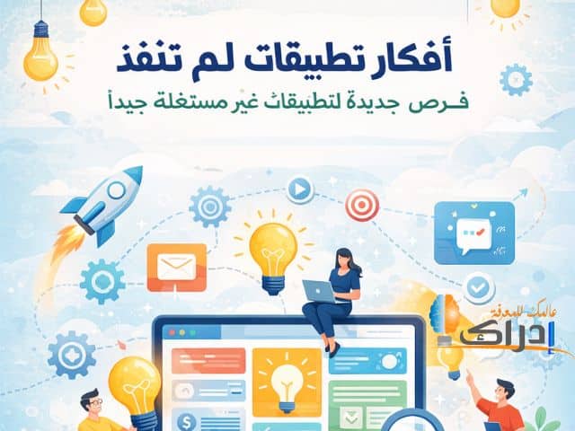 أفكار تطبيقات لم تنفذ: فرص جديدة لمشاريع يمكن تنفيذها - إدراك