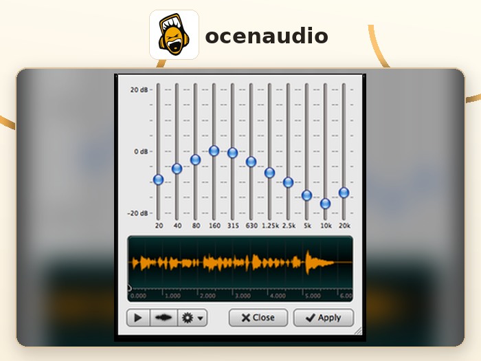 Ocenaudio لتعديل الصوت وضبط المعادل والترددات