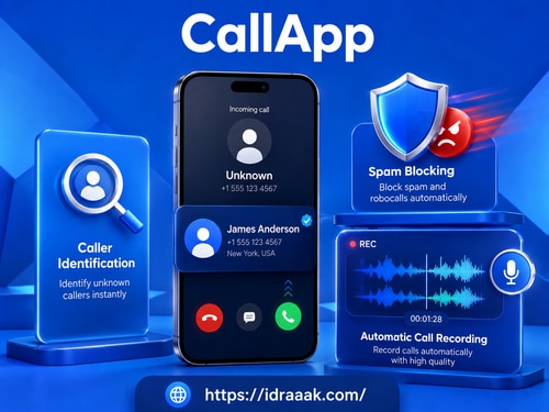تطبيق ⁦‪CallApp‬⁩ لمعرفة المتصل وحظر الإزعاج وتسجيل المكالمات
