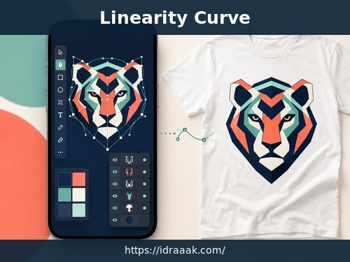 تصميم رسومات متجهة للطباعة على التيشرتات باستخدام Linearity Curve