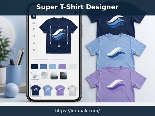 معاينة تصميم تيشرت بألوان مختلفة في Super T-Shirt Designer