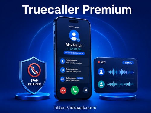 ميزة تسجيل المكالمات في ⁦‪Truecaller Premium‬⁩ مع معرفة المتصل
