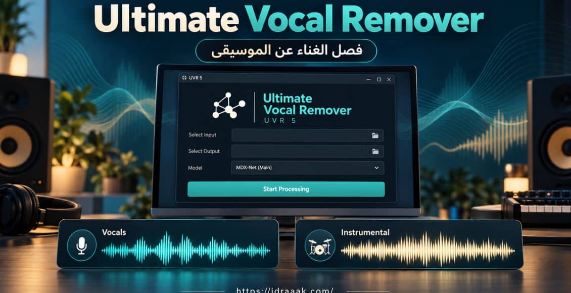 برنامج Ultimate Vocal Remover لفصل الغناء عن الموسيقى على الكمبيوتر